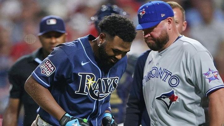 Rays’ Slugger Junior Caminero Escapes Serious Injury After Scary Hit-by-Pitch Incident in MLB All-Star Game