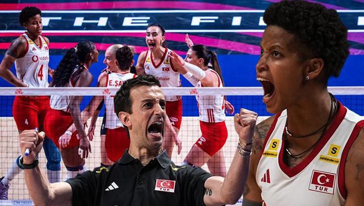 VNL'DE YARI FİNALDEYİZ! Filenin Sultanları geriden geldi, Kanada'yı 3-1'le geçti