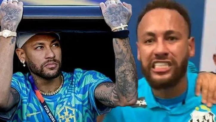 Neymar galibiyet sonrası çılgına döndü! Rakip yöneticilerle birbirine girdi