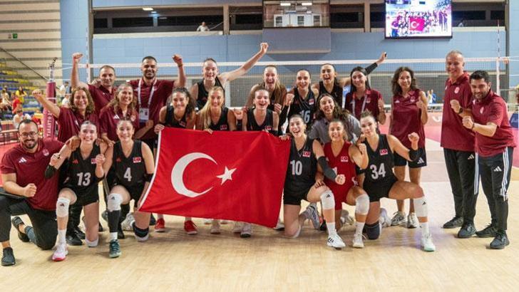 ŞAMPİYON TÜRKİYE! Filenin Sultanları Akdeniz Oyunları'nda altın madalya kazandı