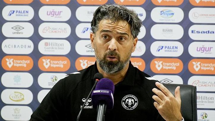 Konyaspor teknik direktörü İlhan Palut: 'Taraftardan özür diliyorum'