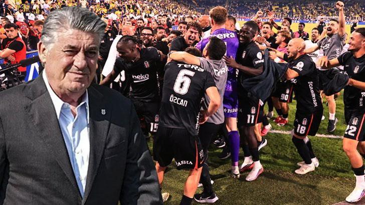 DEV PRİM! Beşiktaş Başkanı Serdal Adalı derbi zaferi sonrası soyunma odasına indi