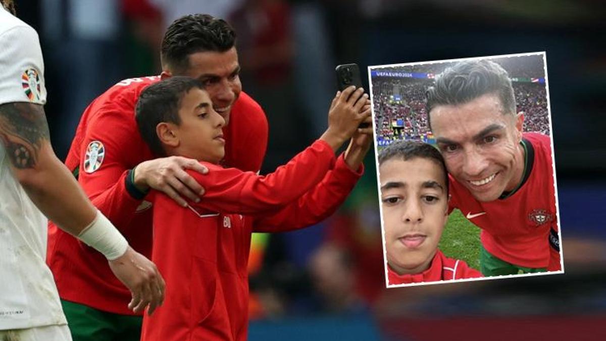 Ronaldo yla selfie pahal ya patlad Portekiz mac nda sahaya atlayan Berat Ulu icin UEFA dan ok karar Fanatik Gazetesi Futbol Haberleri Spor