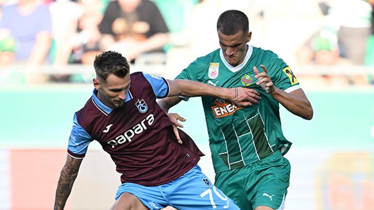 TRABZONSPOR, AVRUPA LİGİ'NE VEDA ETTİ! Rapid Wien-Trabzonspor Maçı ...