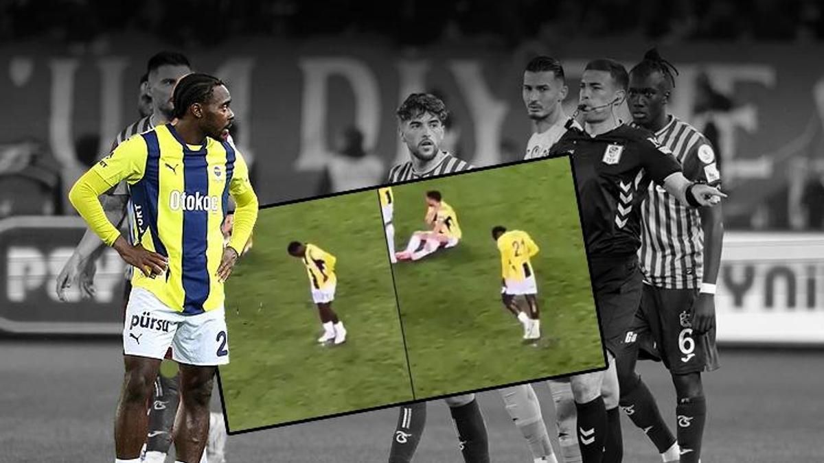 Osayi Samuel kameralara yakalandı! Trabzonspor-Fenerbahçe maçında 'Bilicavari' hareket