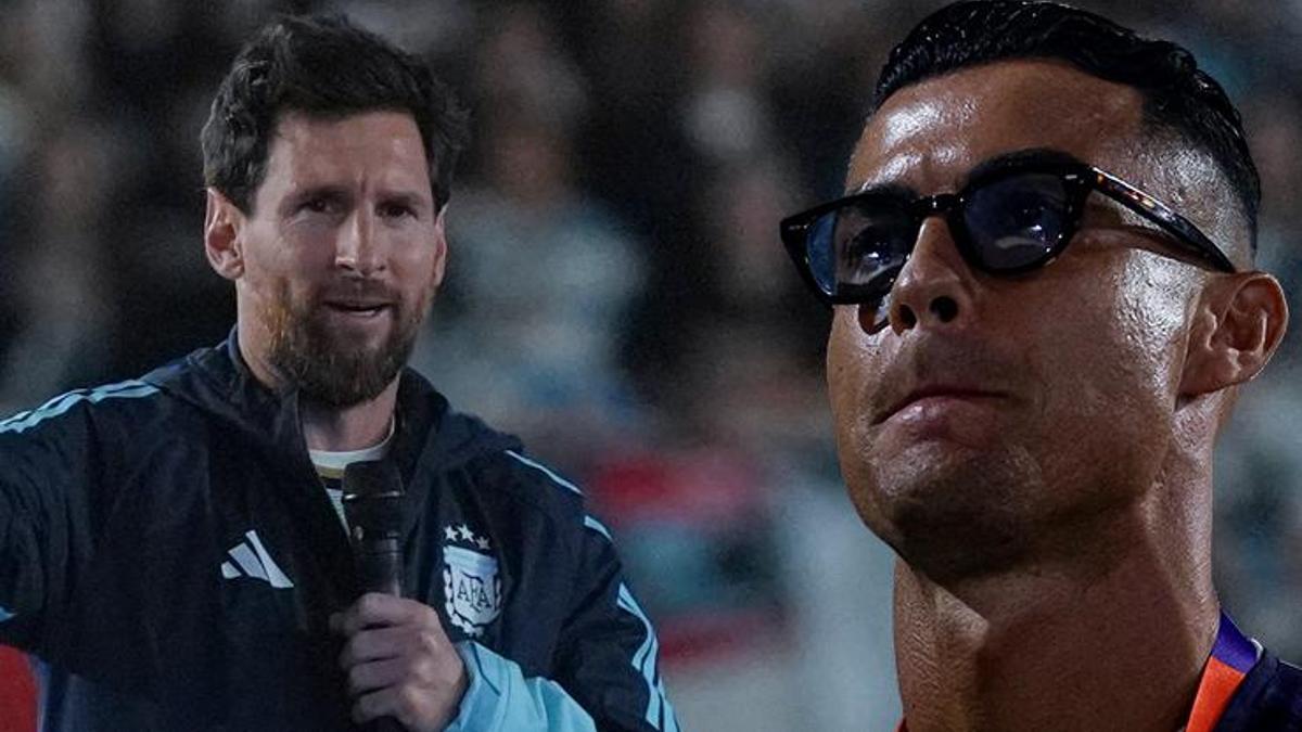 Ronaldo delivers tribute to Messi's international career, reports Fanatik