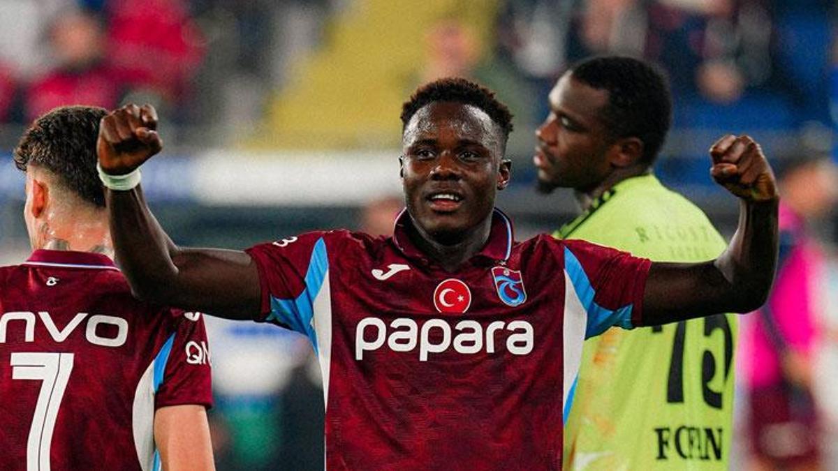 Trabzonspor'un yıldızı Franculino Dju durdurulamıyor! Yine sahneye &ccedil;ıktı