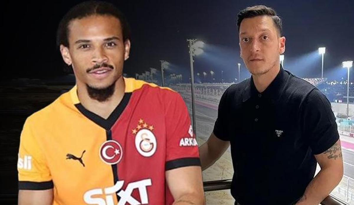 Fanatik: Galatasaray'a transferine önayak olduğu iddia edilmişti! Mesut Özil'den Leroy Sane açıklaması