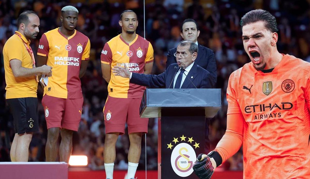 Fanatik: Galatasaray'da Victor Osimhen ve Leroy Sane imzayı attı! Taraftardan Ederson çağrısı