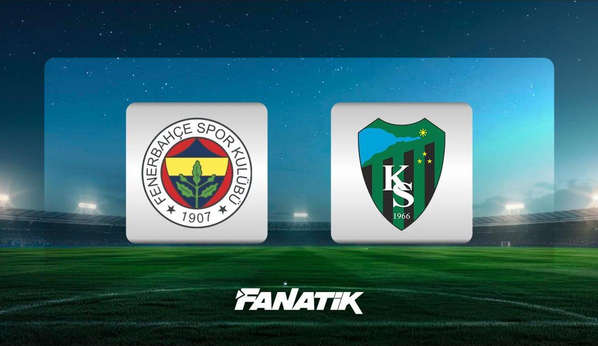 Fanatik: Fenerbahçe-Kocaelispor maçı ne zaman, hangi kanalda, saat kaçta? (Muhtemel 11'ler)