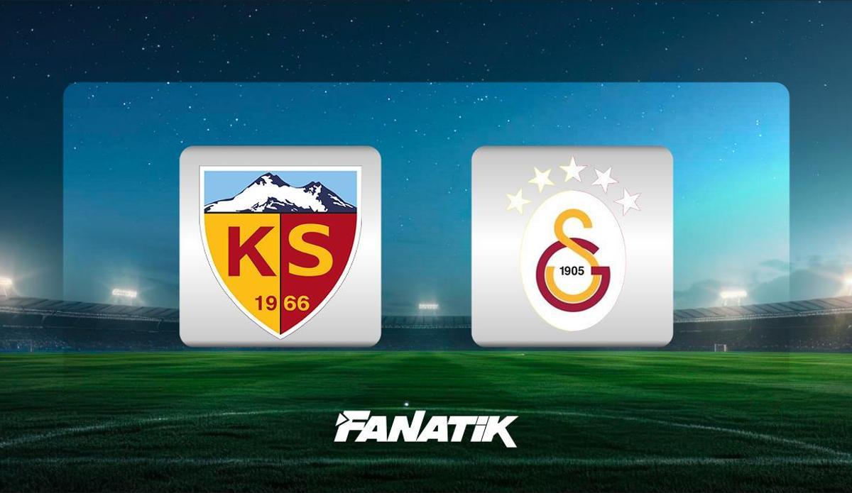Fanatik: Kayserispor- Galatasaray maçı Canlı Anlatım - Kayseri GS maçı kadroları, skoru ve istatistikleri (Süper Lig 3. hafta maçı)