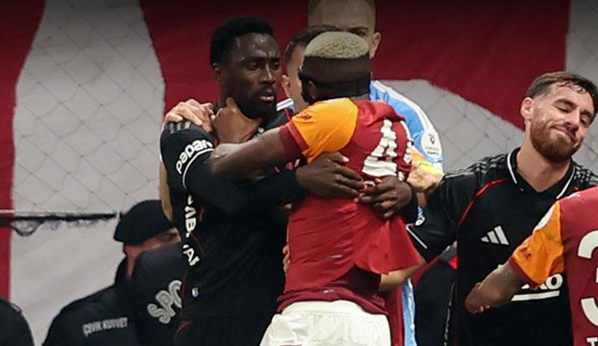 Fanatik: Galatasaray-Beşiktaş derbisinde kavga çıktı! Osimhen çıldırdı