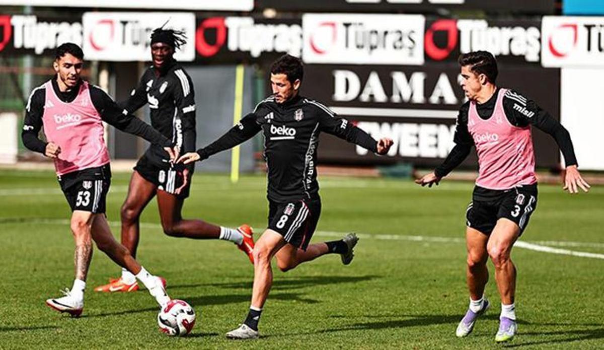 Beşiktaş antrenmanında iki eksik