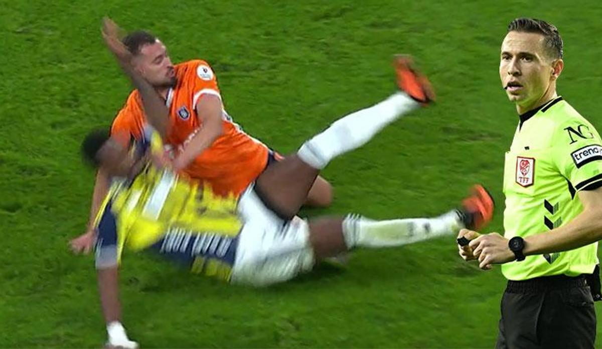 Başakşehir-Fenerbahçe maçının tartışmalı pozisyonlarına Trio son noktayı koydu: 'Kırmızı kart...'