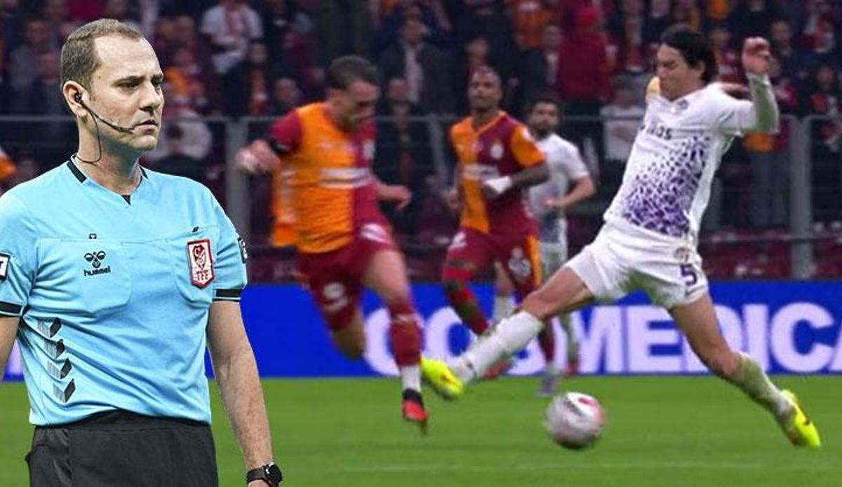 Galatasaray-Eyüpspor maçına damga vuran kırmızı kart! Trio yorumladı: 'Net bir faul!'