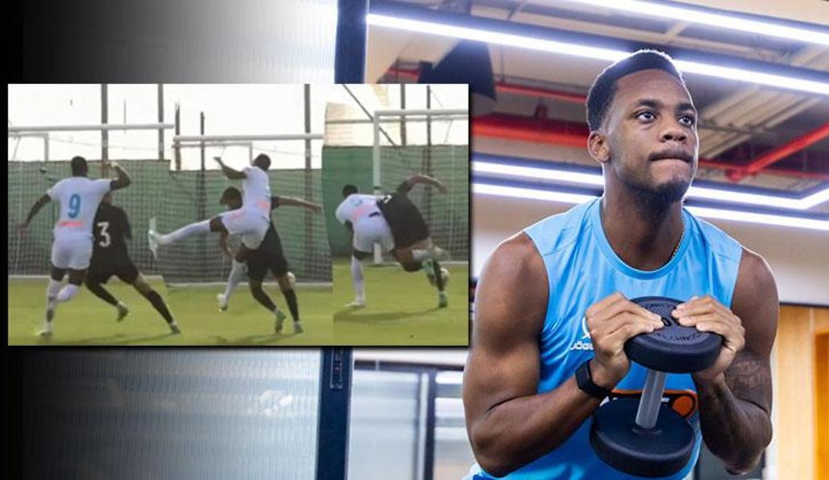 Jhon Duran, Zenit'te de rahat durmadı! Hazırlık maçında rakibine uçarak vurdu