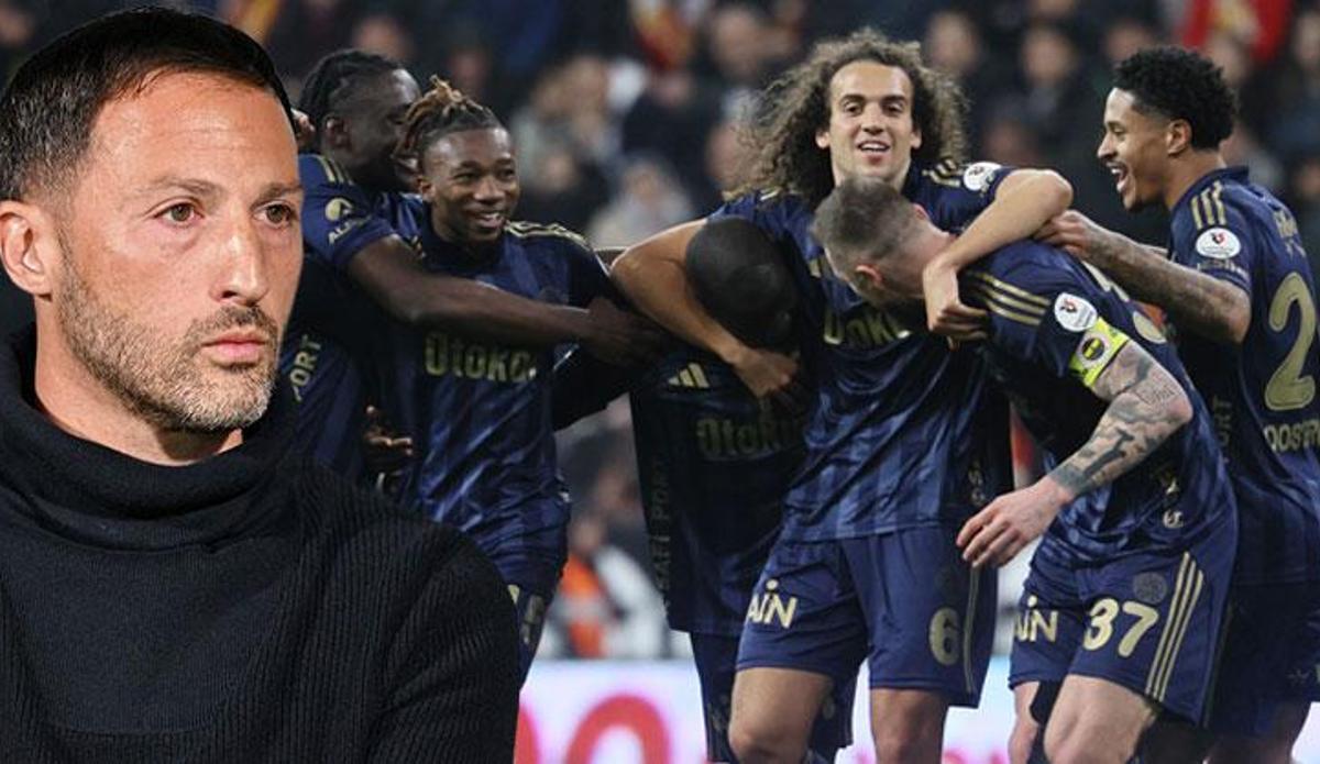 Fenerbahçe tribünleri ve oyuncular