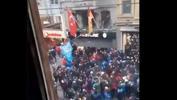 Son dakika - Trabzonspor taraftarı Galatasaray Store'a saldırdı!