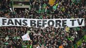 Celtic-Ferencvaros maçında büyük protesto