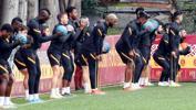 Galatasaray'da Belhanda takımla çalıştı