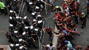Flamengo taraftarı ile polis arasında çatışma
