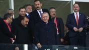 Cumhurbaşkanı Recep Tayyip Erdoğan Türkiye-Moldova maçında