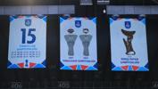 Anadolu Efes'in EuroLeague şampiyonluk bayrağı Sinan Erdem Spor Salonu'na asıldı