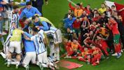 Futbolseverler Arjantin - Fas finalini hayal ediyor