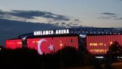 Gent'in stadı Türk Bayrağı ile aydınlatıldı