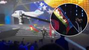 Ermenistan'daki Avrupa Halter Şampiyonası'nda skandal! Azerbaycan bayrağı yakıldı
