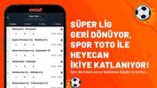 Süper Lig geri dönüyor, Spor Toto ile heyecan ikiye katlanıyor! 