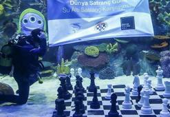 Dünya Satranç Günü su altında kutlandı