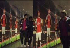 Özil'i gören Neymar ve Suarez'den olay tepki!