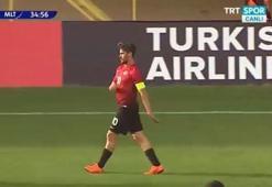 Orkan Çınar'dan Malta maçında şık gol!
