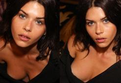 Georgia Fowler'ın dekoltesi Moda Haftası'na damga vurdu!