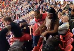 Alkollü Miami Heat taraftarı salonu karıştırdı