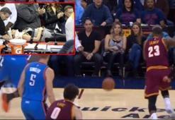 LeBron James kadın taraftarı hastanelik etti!