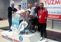 Siirtli engelli sporcular başarıya kulaç attı
