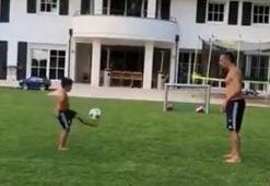 Ribery ve oğlundan futbol resitali!