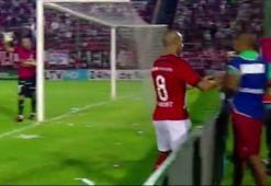 Top toplayıcıyı tokatlayınca...