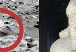 Mars'taki "tanrı heykeli"