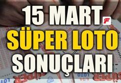 Süper Loto sonuçları - MPİ 15 Mart Süper Loto sonuçları