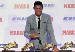 Ronaldo 4. "Altın Ayakkabı"sını aldı