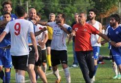 Hazırlık maçında yumruklar konuştu