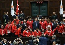 Cumhurbaşkanı Erdoğan, Milli güreşçileri kabul etti