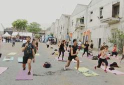 Şehrin Spor Festivali Sweat Fest'ten renkli görüntüler