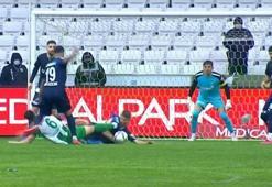 Giresunspor - Kasımpaşa maçında yürekleri ağza getiren kırmızı kart pozisyonu!