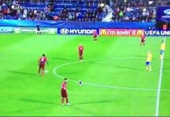 U21 Avrupa Şampiyonası'nda ilginç görüntü!