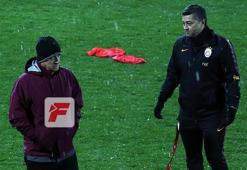 Galatasaray'da Maicon idmanı tamamlayamadı