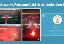 Galatasaray, Periscope'taki ilk gününde rekor kırdı
